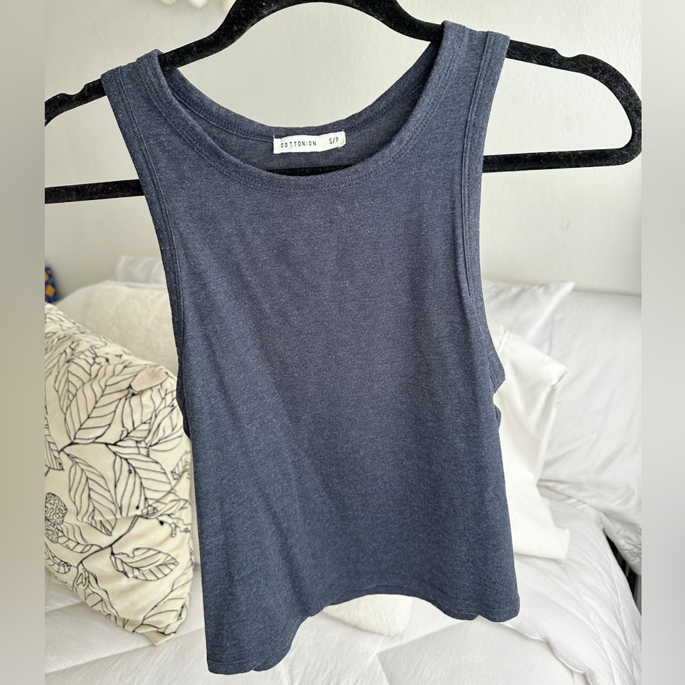 Navy Blue Cotton On Tank Top